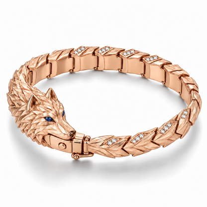 Varg Wolf Bracelet — hero — [metal:rose-gold]
