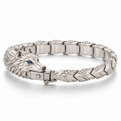 Varg Wolf Bracelet — side profile — [metal:all]