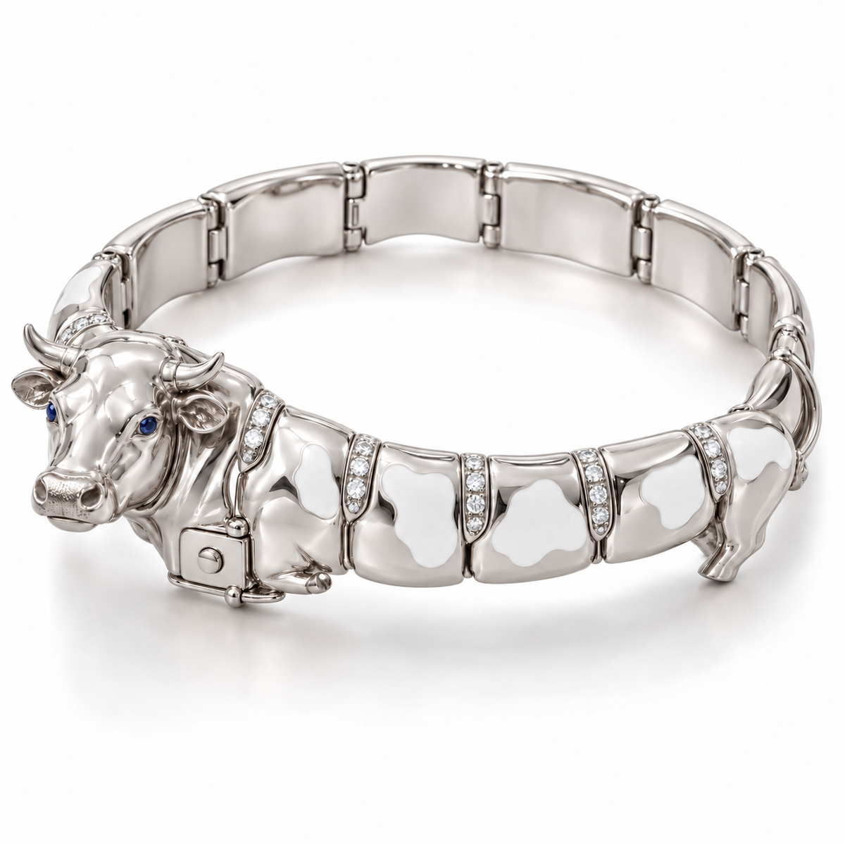 Veld Cow Bracelet - hero - [metal:platinum]