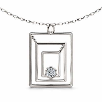 [metal:white-gold] pj zelmira triple portal necklace — front — illustrative design [catalog-v4]