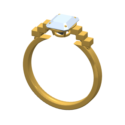 [metal:yellow-gold] pj zerelle terrace solitaire setting — yellow CAD view — illustrative design [catalog-v4]