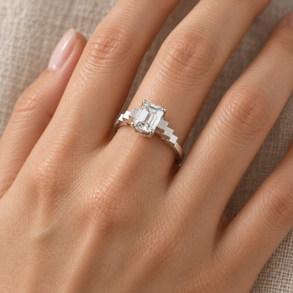 [metal:white-gold] pj zerelle terrace solitaire setting — worn — illustrative design [catalog-v4]