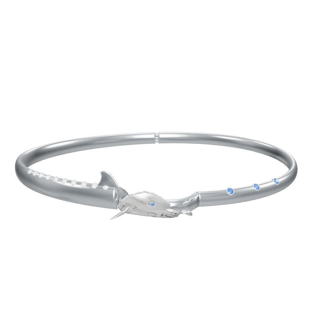 Ondine Dolphin Wrap Bracelet — coloured interactive 360 design model