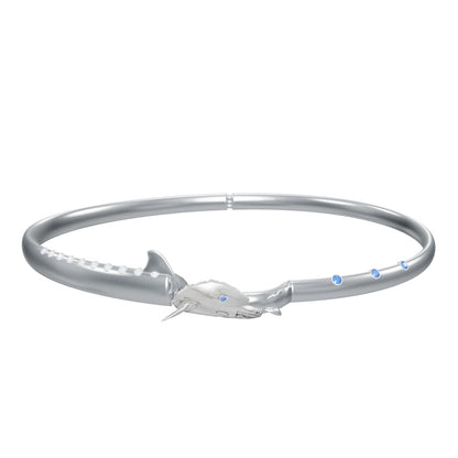 Ondine Dolphin Wrap Bracelet — coloured interactive 360 design model