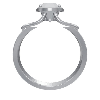 [metal:white-gold] pj caelune lyre gallery setting — interactive CAD model — illustrative design [catalog-v4]