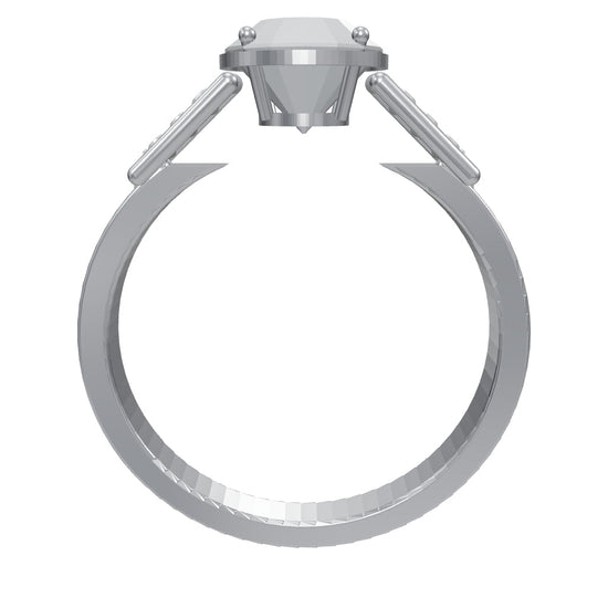 [metal:white-gold] pj quenelle bar link setting — interactive CAD model — illustrative design [catalog-v4]