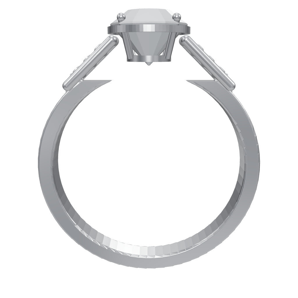 [metal:white-gold] pj quenelle bar link setting — interactive CAD model — illustrative design [catalog-v4]