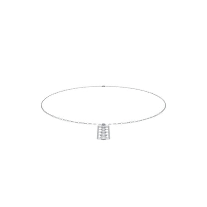 [metal:white-gold] pj rhoswen cascade ladder necklace — interactive CAD model — illustrative design [catalog-v4]