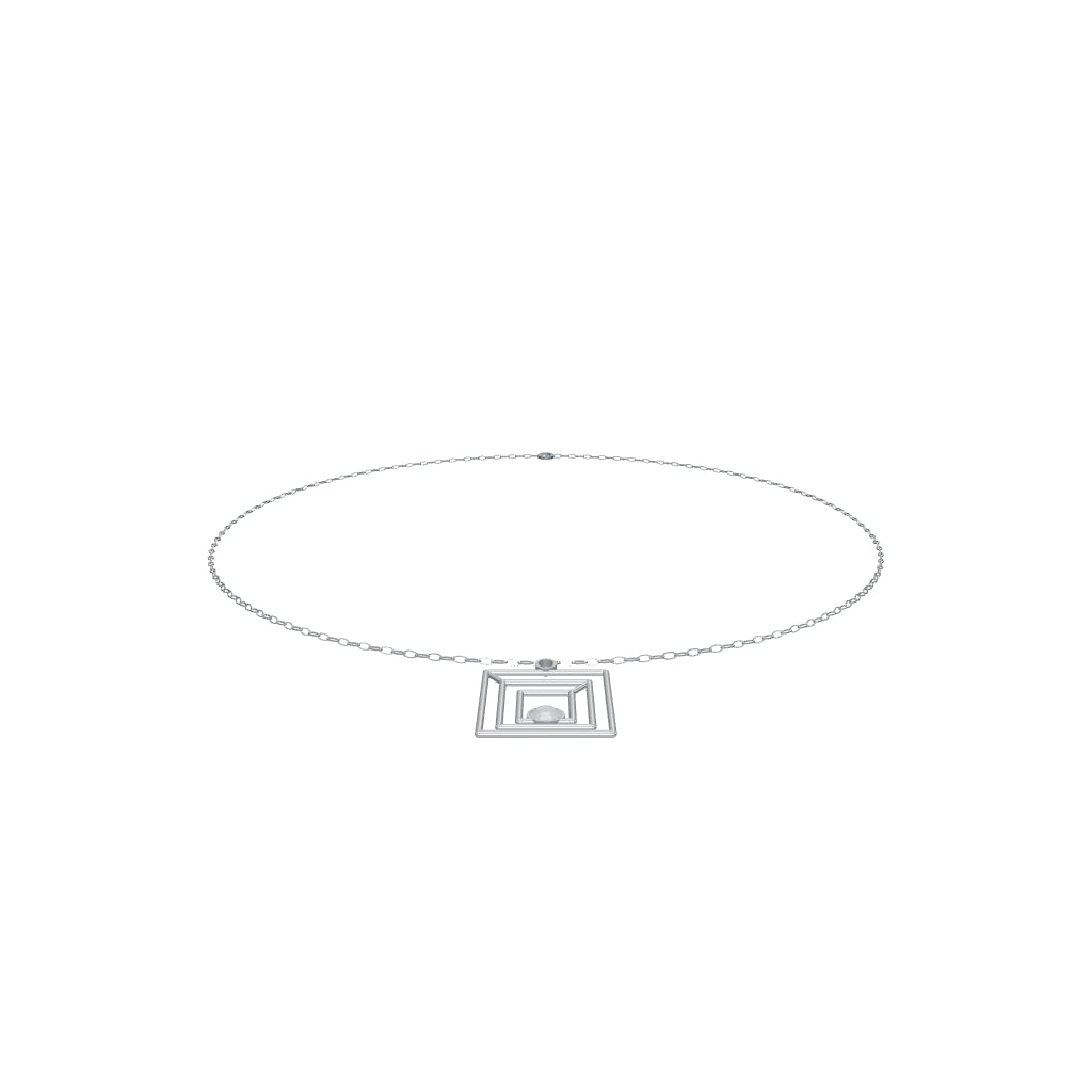 [metal:white-gold] pj zelmira triple portal necklace — interactive CAD model — illustrative design [catalog-v4]