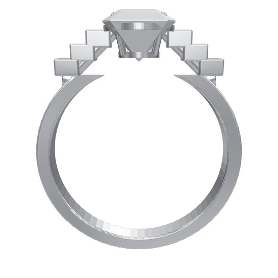 [metal:white-gold] pj zerelle terrace solitaire setting — interactive CAD model — illustrative design [catalog-v4]