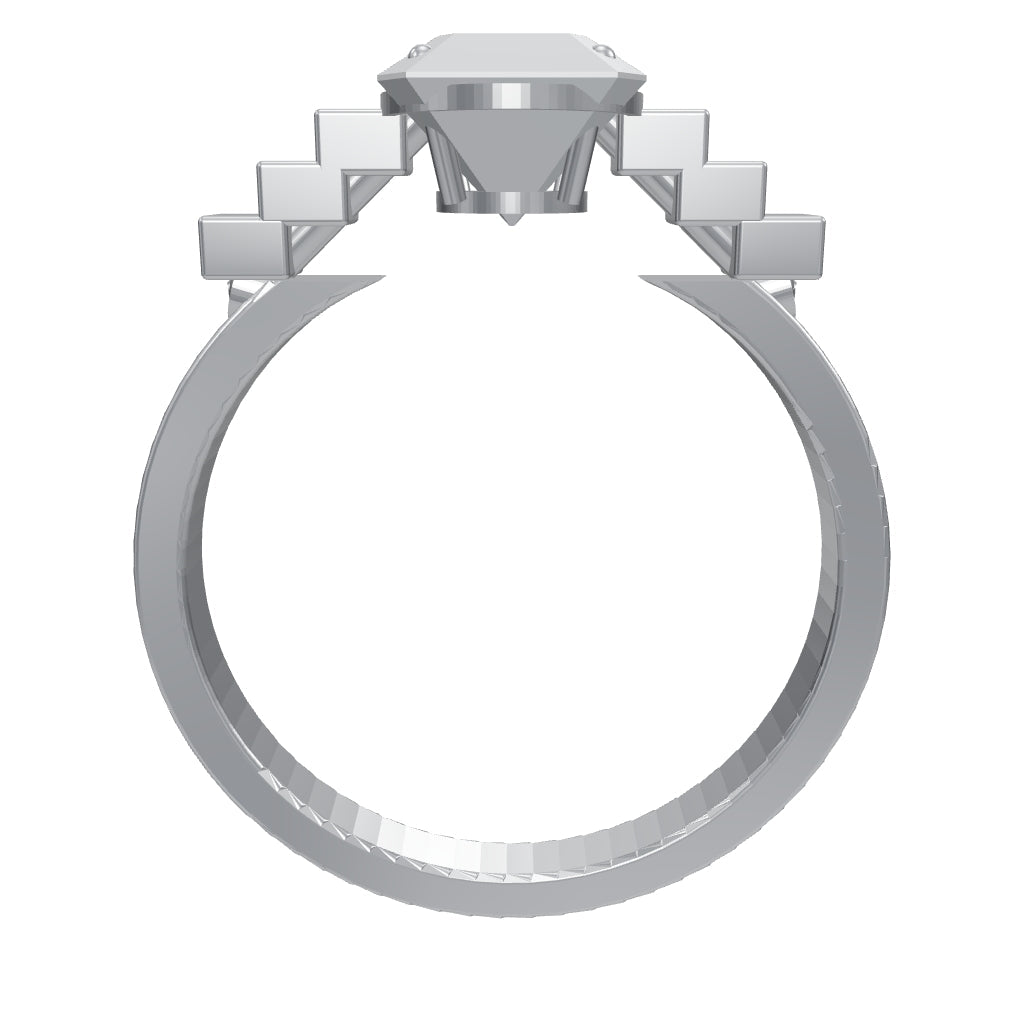[metal:white-gold] pj zerelle terrace solitaire setting — interactive CAD model — illustrative design [catalog-v4]
