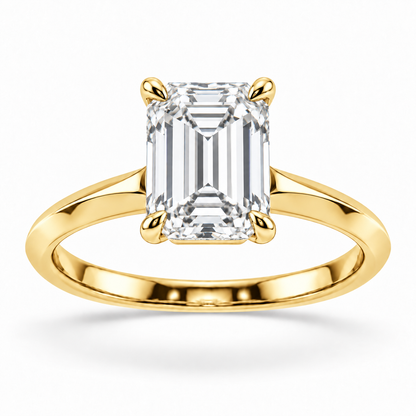 [metal:yellow-gold] Seraphine Ring Setting — front — illustrative design render