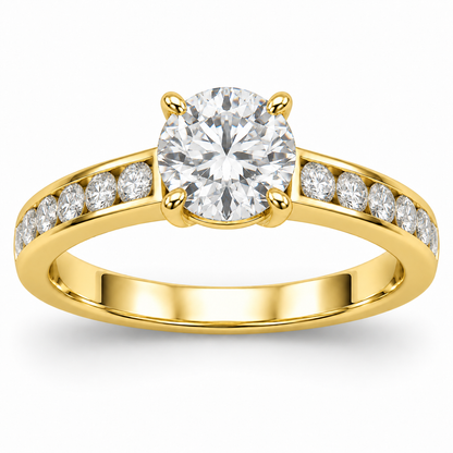 [metal:yellow-gold] Serenade Ring Setting — front — illustrative design render