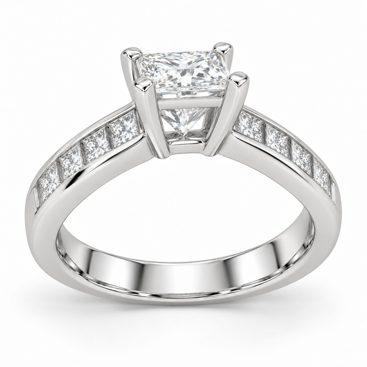 [metal:white-gold] Solenne Ring Setting — rear three quarter — illustrative design render