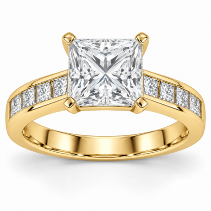[metal:yellow-gold] Solenne Ring Setting — front — illustrative design render