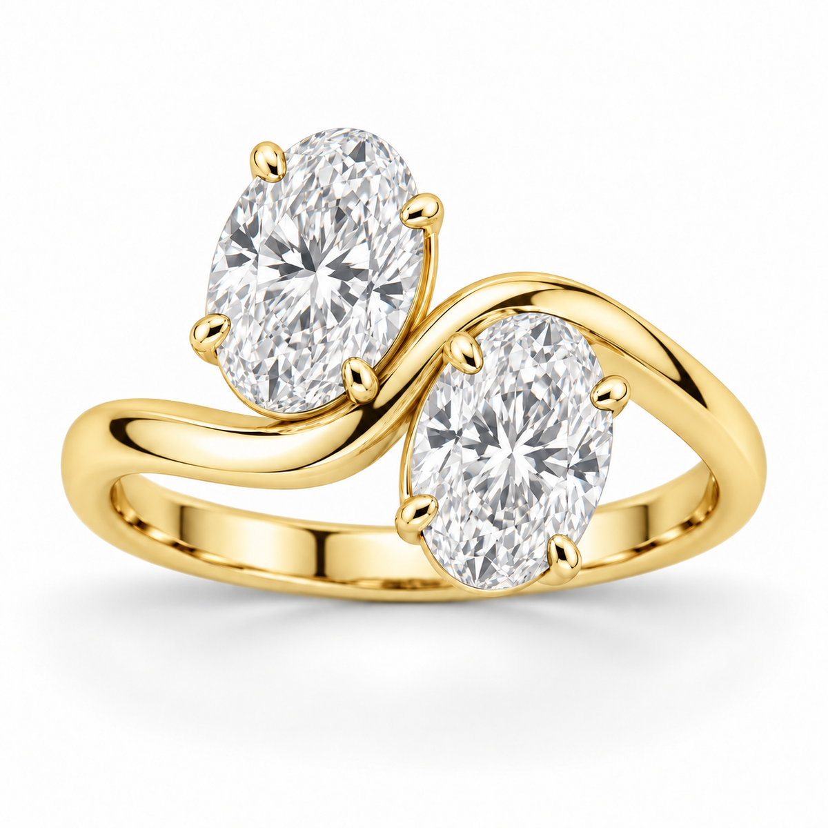 [metal:yellow-gold] Symphonie Ring Setting — front — illustrative design render