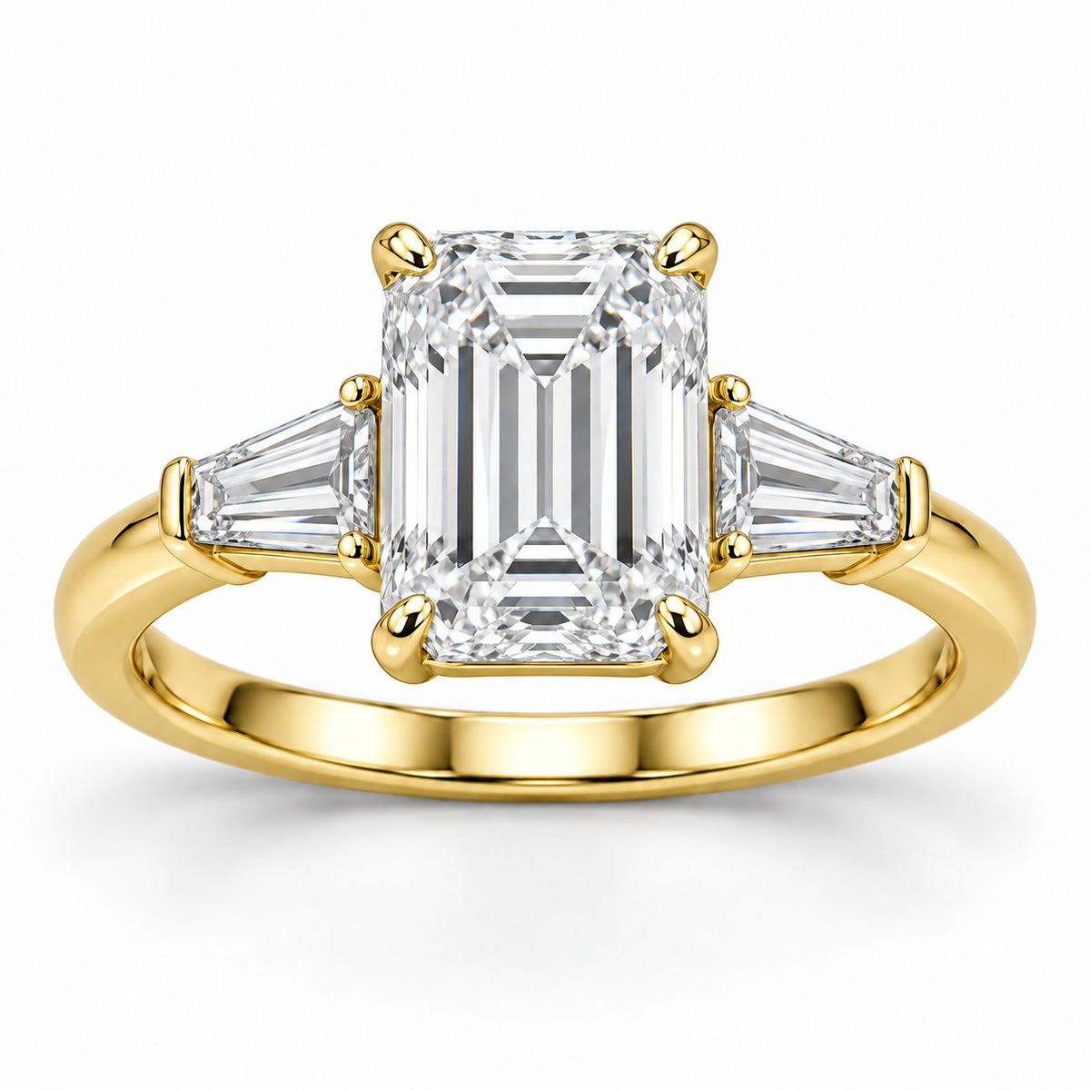 [metal:yellow-gold] Valentina Ring Setting — front — illustrative design render